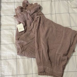 Free people dusty rose harem pant.